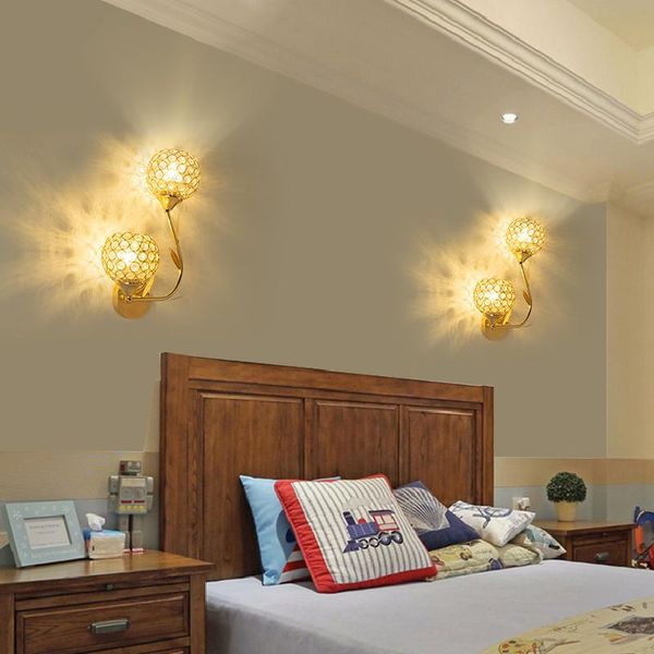 wall lamp luxury simple crystal light modern corridor porch warm bedside bedroom lamps
wall lamp luxury simple crystal light modern corridor porch warm bedside bedroom lamps