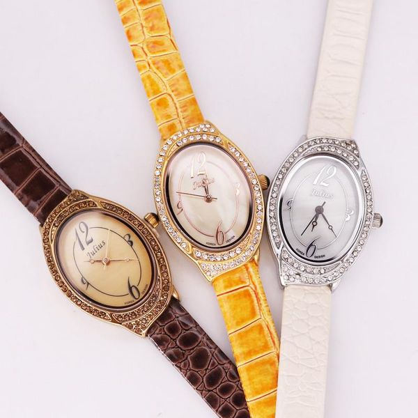 wristwatches retro women's watch japan quartz hours fine fashion dress bracelet leather clock luxury shell girl birthday gift julius no, Slivery;brown
wristwatches retro women's watch japan quartz hours fine fashion dress bracelet leather clock luxury shell girl birthday gift julius no, Slivery;brown