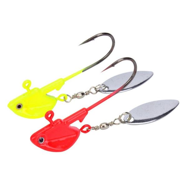 2/3pcs lead head fishing lures hooks with spinner spoon fish tackle 6/10/12/14g iscas pesca lifelike jig hook
2/3pcs lead head fishing lures hooks with spinner spoon fish tackle 6/10/12/14g iscas pesca lifelike jig hook
