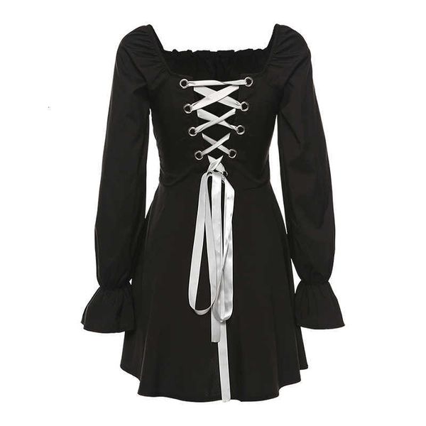 women's t-shirt korean fashion vintage dresses for women backless puff long sleeve cosplay bandage gothic lace up white mini
women's t-shirt korean fashion vintage dresses for women backless puff long sleeve cosplay bandage gothic lace up white mini