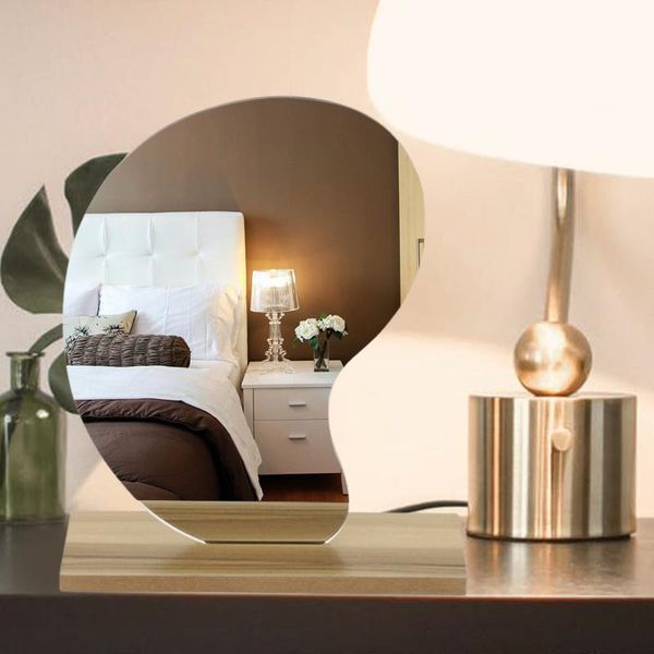 mirrors 1pcs cosmetic mirror korean style acrylic material wooden base irregular dormitory makeup home decoration beauty tools
mirrors 1pcs cosmetic mirror korean style acrylic material wooden base irregular dormitory makeup home decoration beauty tools