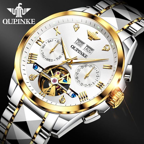 luxury men mechanical wristwatch tungsten steel tourbillon watch sapphire glass watches reloj hombre oupinke brand wristwatches, Slivery;brown
luxury men mechanical wristwatch tungsten steel tourbillon watch sapphire glass watches reloj hombre oupinke brand wristwatches, Slivery;brown