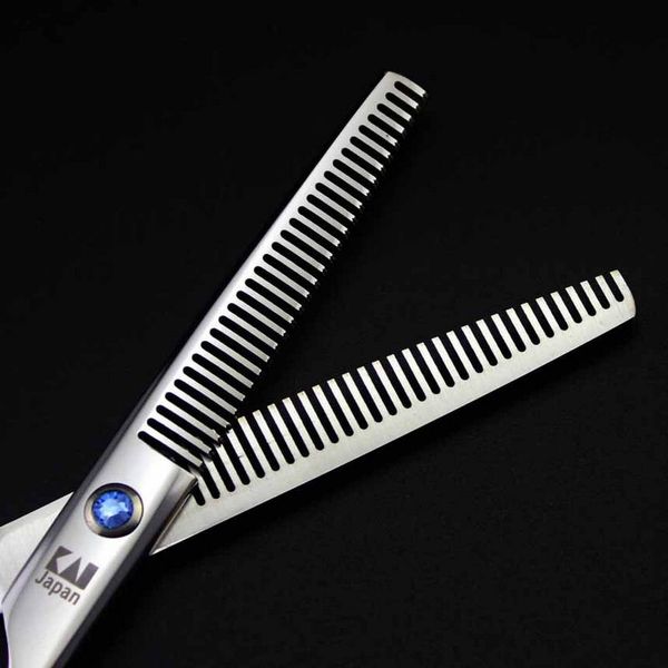 new arrival professional barber hair thinning scissors kasho 6.0 inch 6cr double side teeth.
new arrival professional barber hair thinning scissors kasho 6.0 inch 6cr double side teeth.