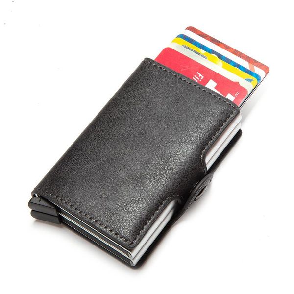 card holders bycobecy carbon fiber anti rfid holder men cardholder metal aluminum double box bank id minimalist wallet, Brown;gray
card holders bycobecy carbon fiber anti rfid holder men cardholder metal aluminum double box bank id minimalist wallet, Brown;gray