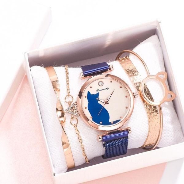 wristwatches orologio donnamagnetic mesh belt watch fashion women watches dress quartz wristwatch cat bracelet set zegarek damski, Slivery;brown
wristwatches orologio donnamagnetic mesh belt watch fashion women watches dress quartz wristwatch cat bracelet set zegarek damski, Slivery;brown