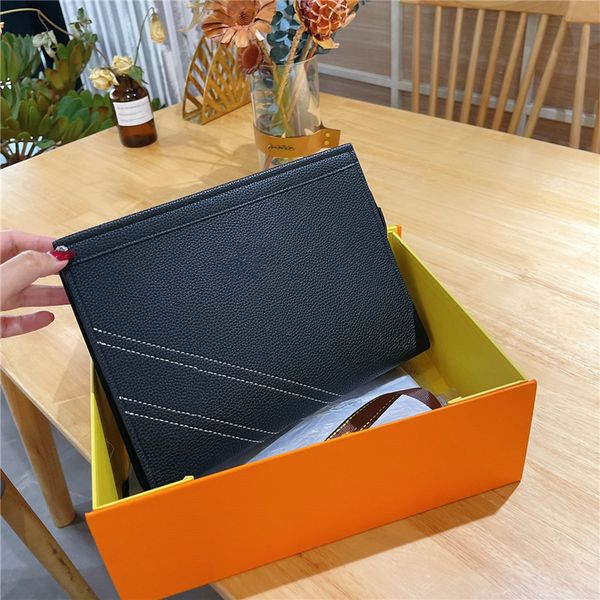 new black litchi leather bag men's famous designer handbag 25cm zipper rectangular pocket with internal card holder women's travel
new black litchi leather bag men's famous designer handbag 25cm zipper rectangular pocket with internal card holder women's travel