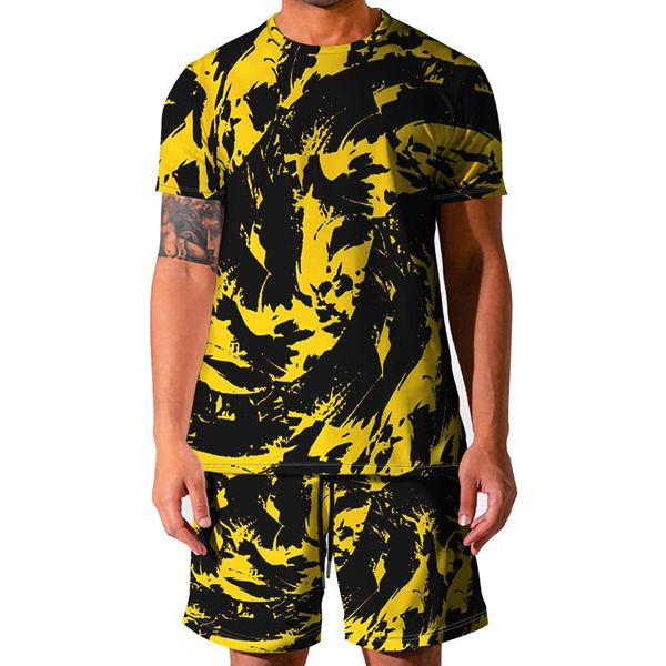 men's tracksuits summer style 3d watercolor printing shorts + tshirt 2-piece beach pants o-neck short-sleeved casual outdoor streetwear, Gray
men's tracksuits summer style 3d watercolor printing shorts + tshirt 2-piece beach pants o-neck short-sleeved casual outdoor streetwear, Gray