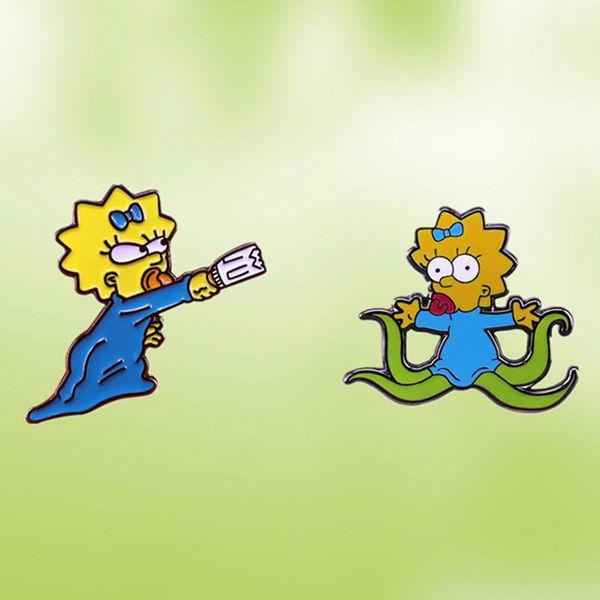 pins, brooches homer family maggie the baby enamel pin magroening animated brooch badge, Gray
pins, brooches homer family maggie the baby enamel pin magroening animated brooch badge, Gray