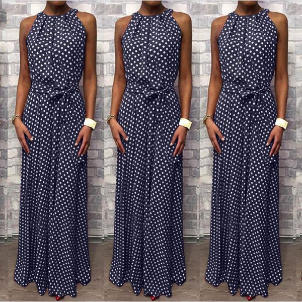 casual dresses women polka dot print dress sleeveless bandage summer beach off the shoulder loose long vestido festa #g2, Black;gray
casual dresses women polka dot print dress sleeveless bandage summer beach off the shoulder loose long vestido festa #g2, Black;gray