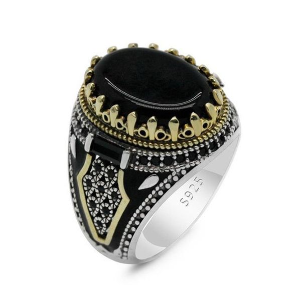 cluster rings fashion men vintage two-tone black stone finger ring charm punk rock hip hop male personality jewelry party gifts, Golden;silver
cluster rings fashion men vintage two-tone black stone finger ring charm punk rock hip hop male personality jewelry party gifts, Golden;silver