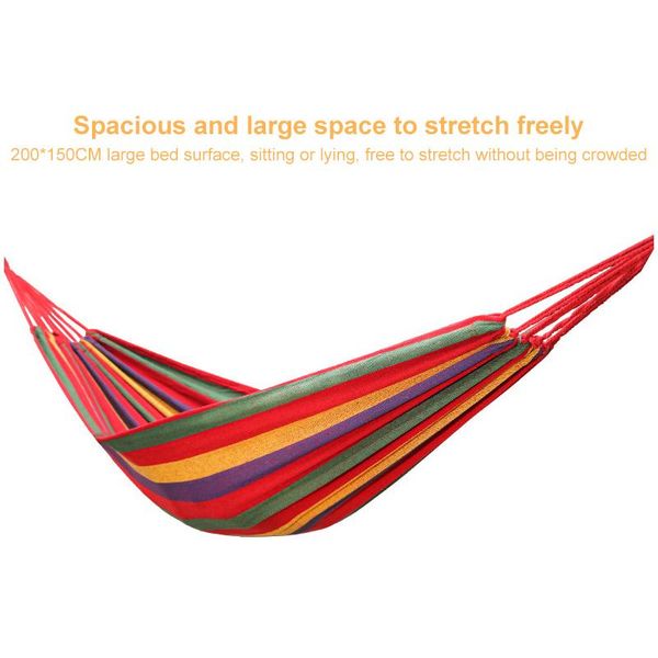 sleeping bags portable outdoor 2 persons striped hammock for garden sports home travel camping swing canvas stripe hanging bed
sleeping bags portable outdoor 2 persons striped hammock for garden sports home travel camping swing canvas stripe hanging bed