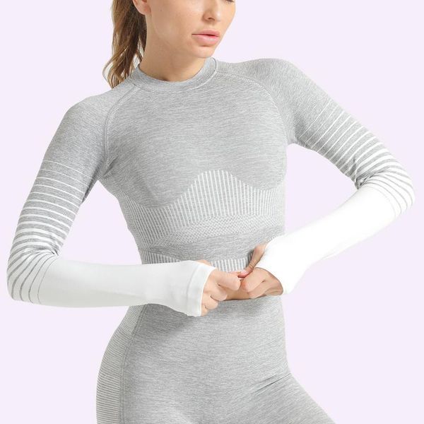yoga outfit whouare seamless women sports long sleeve gym clothing fitness knitted color matching shirts autumn and winter
yoga outfit whouare seamless women sports long sleeve gym clothing fitness knitted color matching shirts autumn and winter