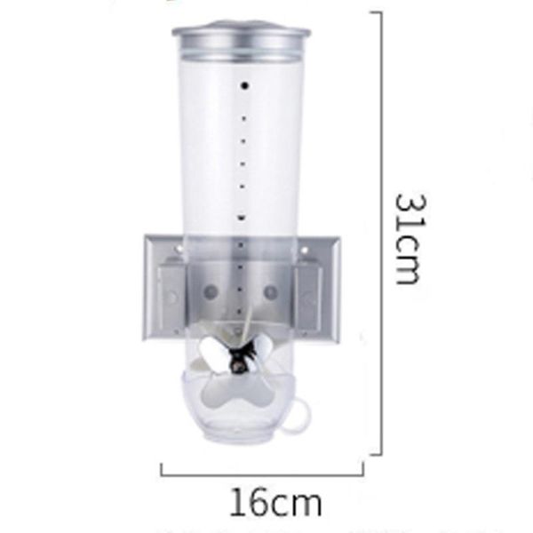 storage bottles & jars wall mounted dry food cereal dispenser snack grain plastic container kitchen hr
storage bottles & jars wall mounted dry food cereal dispenser snack grain plastic container kitchen hr
