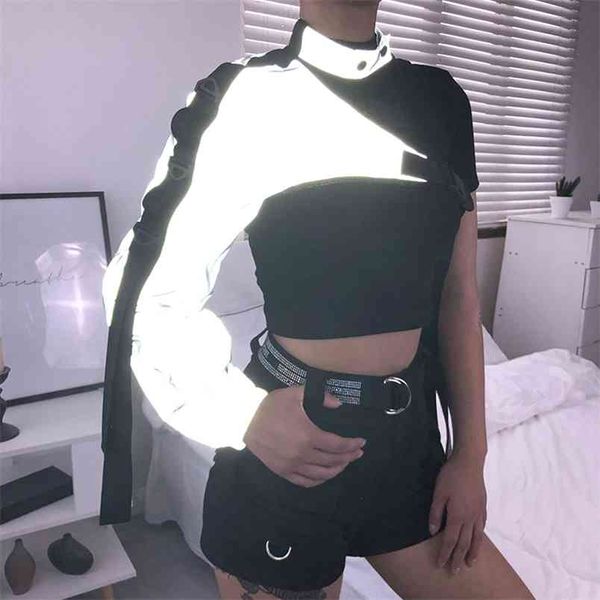 omsj fashion club long sleeve t shirt reflective one shoulder patchwork femme crop ladies streetwear 210517, White
omsj fashion club long sleeve t shirt reflective one shoulder patchwork femme crop ladies streetwear 210517, White
