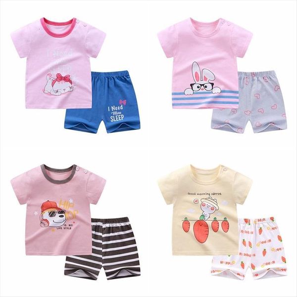 baby boy girl cartoon animals print short sleeve shorts 2pcs cotton childrens clothes set kids summer outfits suit, White
baby boy girl cartoon animals print short sleeve shorts 2pcs cotton childrens clothes set kids summer outfits suit, White