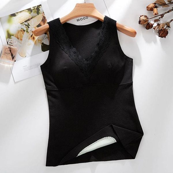 camisoles & tanks women 2021 winter fashion warm thick tank female soft thermal sleeveless ladies slim lace stretch vest e305, Black;white
camisoles & tanks women 2021 winter fashion warm thick tank female soft thermal sleeveless ladies slim lace stretch vest e305, Black;white