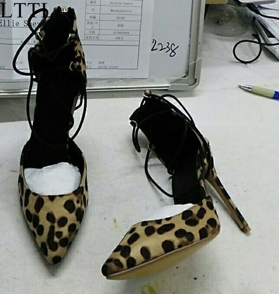 shoe real pictures ladies leopard stilettos print pointed to toe pumps with high ankle heels clipped lace women's size shoes, Black
shoe real pictures ladies leopard stilettos print pointed to toe pumps with high ankle heels clipped lace women's size shoes, Black