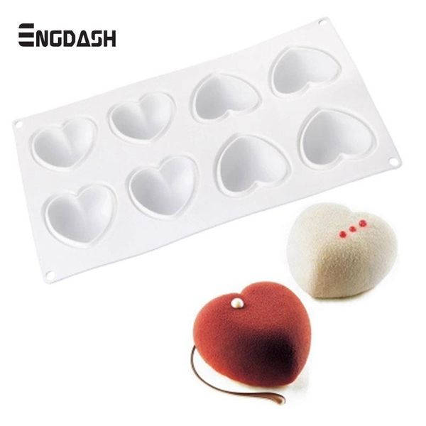 cake tools engdash 1pc 8 holes 3d heart-shaped silicone mousse decoration mold tray magic home kitchen diy bakeware ornament tool
cake tools engdash 1pc 8 holes 3d heart-shaped silicone mousse decoration mold tray magic home kitchen diy bakeware ornament tool