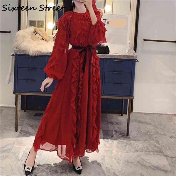 autumn winter woman dress ruffles elegant o-neck lantern sleeve long vestido dress female casual fashion ladies 210603, Black;gray
autumn winter woman dress ruffles elegant o-neck lantern sleeve long vestido dress female casual fashion ladies 210603, Black;gray