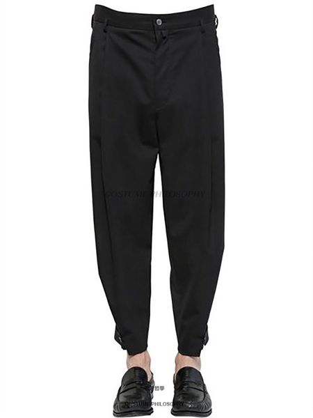 men's pants clothing hair stylist catwalk british fashion casual harem trousers plus size singer costumes, Black
men's pants clothing hair stylist catwalk british fashion casual harem trousers plus size singer costumes, Black