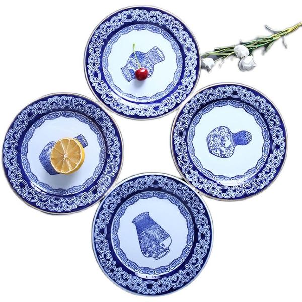 dishes & plates chinese style household high temperature underglaze blue and white ceramic plate set retro tableware dish
dishes & plates chinese style household high temperature underglaze blue and white ceramic plate set retro tableware dish