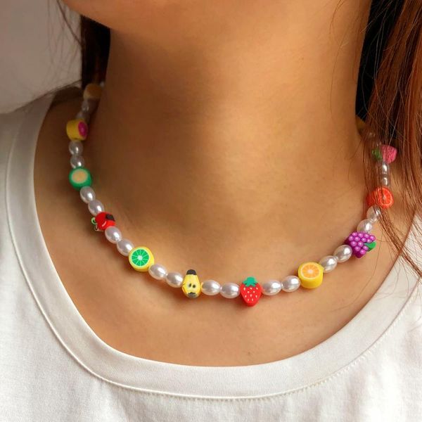 chokers tauam simulated pearl necklace for women choker summer beach chains cute fruit strap colorful beads lanyard, Golden;silver
chokers tauam simulated pearl necklace for women choker summer beach chains cute fruit strap colorful beads lanyard, Golden;silver