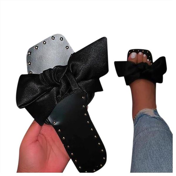 bowknot slippers women summer beach shoes outdoor flat sandals open toe slides ladies casual slipper female, Black
bowknot slippers women summer beach shoes outdoor flat sandals open toe slides ladies casual slipper female, Black