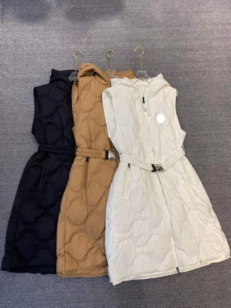 luxury french women's vest down jacket maya france brand designer pocket zipper hooded collar long vests, Black;white
luxury french women's vest down jacket maya france brand designer pocket zipper hooded collar long vests, Black;white