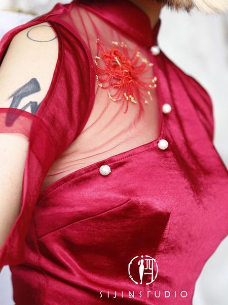 improved embroidery chun xia temperament of cultivate morality female red cheongsam dress wedding reception ethnic clothing
improved embroidery chun xia temperament of cultivate morality female red cheongsam dress wedding reception ethnic clothing