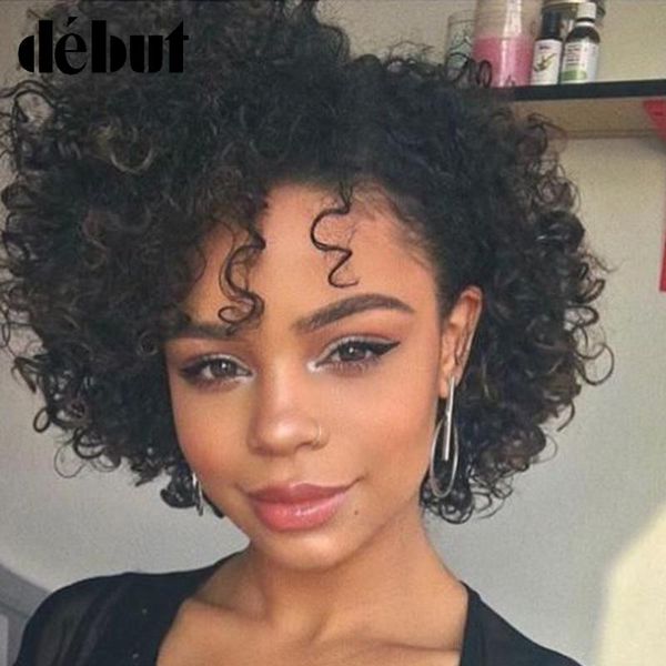 lace wigs debut frontal short curly bob natural black brazilian remy human hair fast, Black;brown
lace wigs debut frontal short curly bob natural black brazilian remy human hair fast, Black;brown