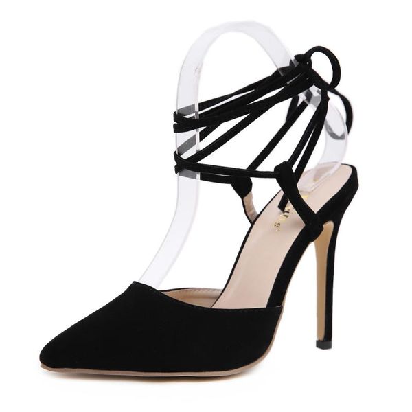 dress shoes 2021 summer fashion european and american pointed high heel lace-up elegant thin heeled suede sandals women, Black
dress shoes 2021 summer fashion european and american pointed high heel lace-up elegant thin heeled suede sandals women, Black