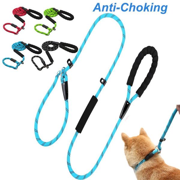 dog collars & leashes slip lead leash 6ft anti-choking with two traffic padded handles training rope for medium and large 132 lbs
dog collars & leashes slip lead leash 6ft anti-choking with two traffic padded handles training rope for medium and large 132 lbs