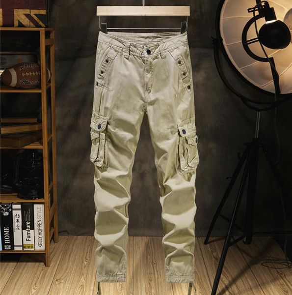 mens cargo pants streetwear straight slacks outwear long maletrousers cotton multi pockets military tactical men's, Black
mens cargo pants streetwear straight slacks outwear long maletrousers cotton multi pockets military tactical men's, Black