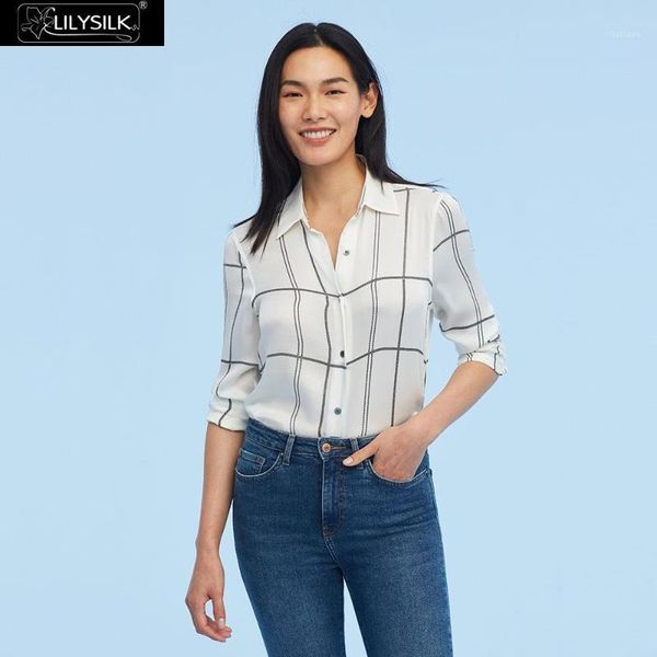women's blouses & shirts lilysilk silk mulberry shirt casual print women, White
women's blouses & shirts lilysilk silk mulberry shirt casual print women, White