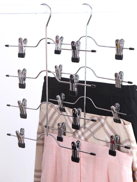 laundry bags clothes hanger 4 layer 8 clips stainless steel drying rack storage organizer pants cloth space saving
laundry bags clothes hanger 4 layer 8 clips stainless steel drying rack storage organizer pants cloth space saving