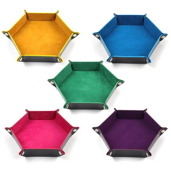 kitchen storage & organization pu leather velvet folding hexagon dice tray collapsible rolling board game box home sundries 17.5cm
kitchen storage & organization pu leather velvet folding hexagon dice tray collapsible rolling board game box home sundries 17.5cm