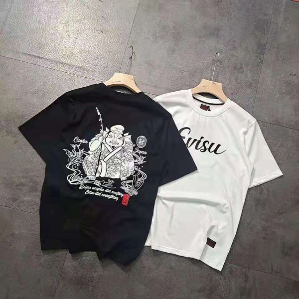 t shirt summer fashion brand fushen buddha head carp fishing weng printed pullover men's cotton short sleeve, White
t shirt summer fashion brand fushen buddha head carp fishing weng printed pullover men's cotton short sleeve, White