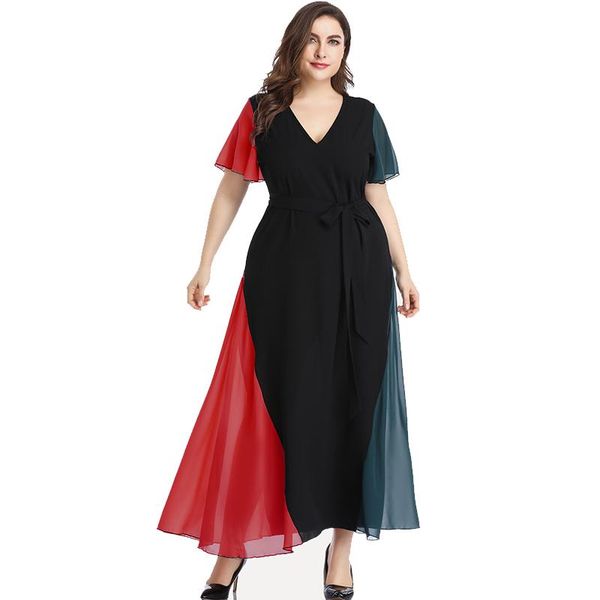 plus size dresses midi loose beach dress woman chiffon patchwork butterfly sleeve v neck lace robes femme party elegant
plus size dresses midi loose beach dress woman chiffon patchwork butterfly sleeve v neck lace robes femme party elegant