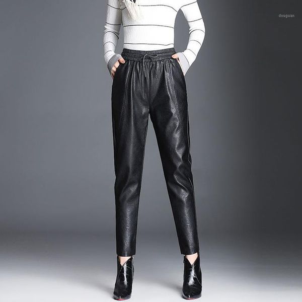 women's pants & capris women harajuku bf loose pu faux leather 2021 autumn winter elastic trousers casual harem, Black;white
women's pants & capris women harajuku bf loose pu faux leather 2021 autumn winter elastic trousers casual harem, Black;white