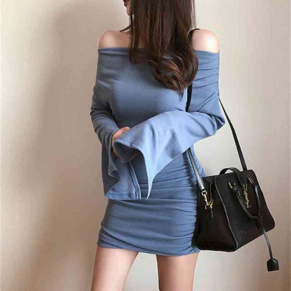 casual dresses women flare long-sleeve dress slash neck bodycorn above knee cotton slim pencil antumn for party club, Black;gray
casual dresses women flare long-sleeve dress slash neck bodycorn above knee cotton slim pencil antumn for party club, Black;gray