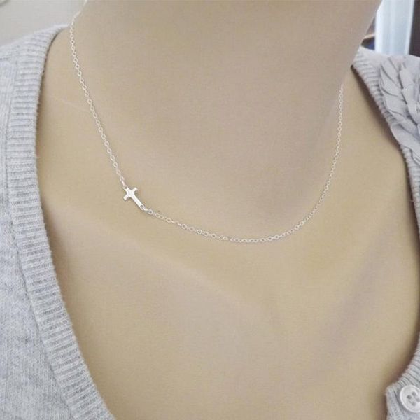 chains fashion women's female models gold-plated small cute cross necklace short show collarbone jewelry, Silver
chains fashion women's female models gold-plated small cute cross necklace short show collarbone jewelry, Silver