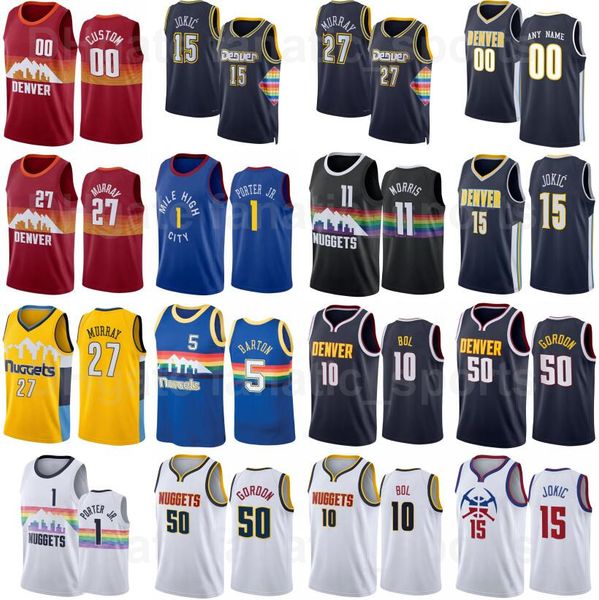 print basketball 75th anniversary monte morris jersey 11 jamal murray 27 michael porter jr 1 will barton 5 aaron gordon 50 jamychal green 0, Black;red
print basketball 75th anniversary monte morris jersey 11 jamal murray 27 michael porter jr 1 will barton 5 aaron gordon 50 jamychal green 0, Black;red