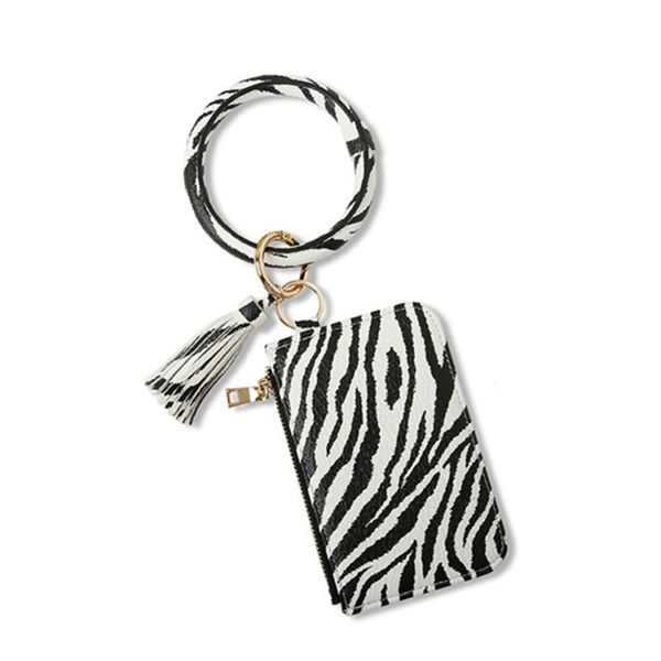 card holders fashion bracelet keychain bag for women zebra cow animal print pu leather tassel pendant wallet wristlet purse, Brown;gray
card holders fashion bracelet keychain bag for women zebra cow animal print pu leather tassel pendant wallet wristlet purse, Brown;gray