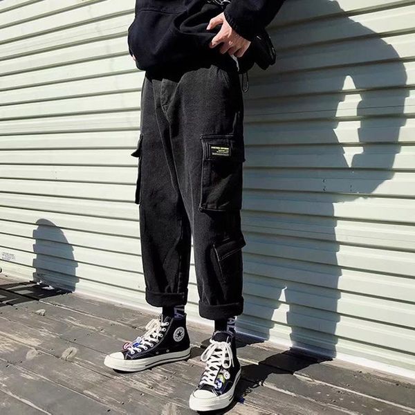 men's jeans pants retro trend loose straight-leg korean tooling casual hong kong style teenagers harem, Blue
men's jeans pants retro trend loose straight-leg korean tooling casual hong kong style teenagers harem, Blue