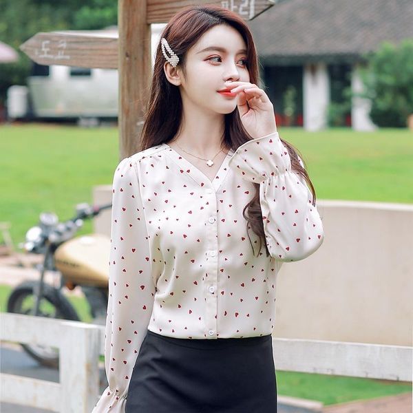 women's knits & tees autumn style polka dot chiffon shirt female design sense niche light familiar long-sleeved floral blouse, White
women's knits & tees autumn style polka dot chiffon shirt female design sense niche light familiar long-sleeved floral blouse, White