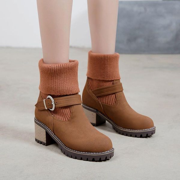boots winter ladies heels foldin knittin ankle buckle strap bootie white black yellow block hih heel woman footwear
boots winter ladies heels foldin knittin ankle buckle strap bootie white black yellow block hih heel woman footwear
