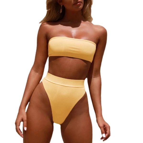 one-piece suits womens 2 piece bikini set strapless bandeau removable pad swimsuit high waist thong solid color bathing suit
one-piece suits womens 2 piece bikini set strapless bandeau removable pad swimsuit high waist thong solid color bathing suit