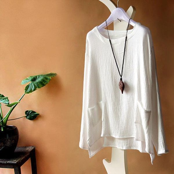 spring autumn loose cotton womens shirts linen tees long sleeve casual shirts,plus size 5xl 6xl blouse, White
spring autumn loose cotton womens shirts linen tees long sleeve casual shirts,plus size 5xl 6xl blouse, White