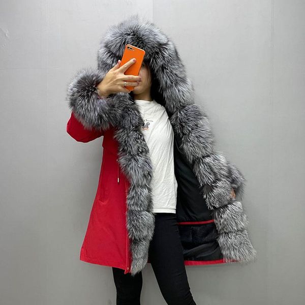 women's fur & faux winter womens warm real parka collar hooded lining coat jacket high quality, Black
women's fur & faux winter womens warm real parka collar hooded lining coat jacket high quality, Black