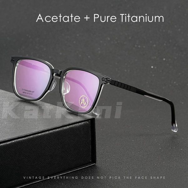 fashion sunglasses frames katkani retro round eyeglasses frame for men and women ultra light pure titanium transparent plate optical glasses, Black
fashion sunglasses frames katkani retro round eyeglasses frame for men and women ultra light pure titanium transparent plate optical glasses, Black